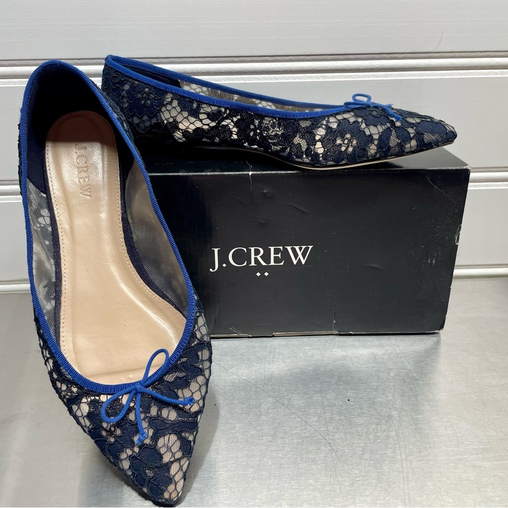 J. Crew Lace Ballet Flats - Sz 8